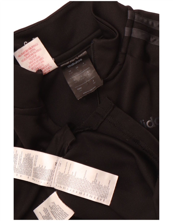 Adidas Chicos Climalite Zip Neck Jersey Chándal Top 13-14 años Negro