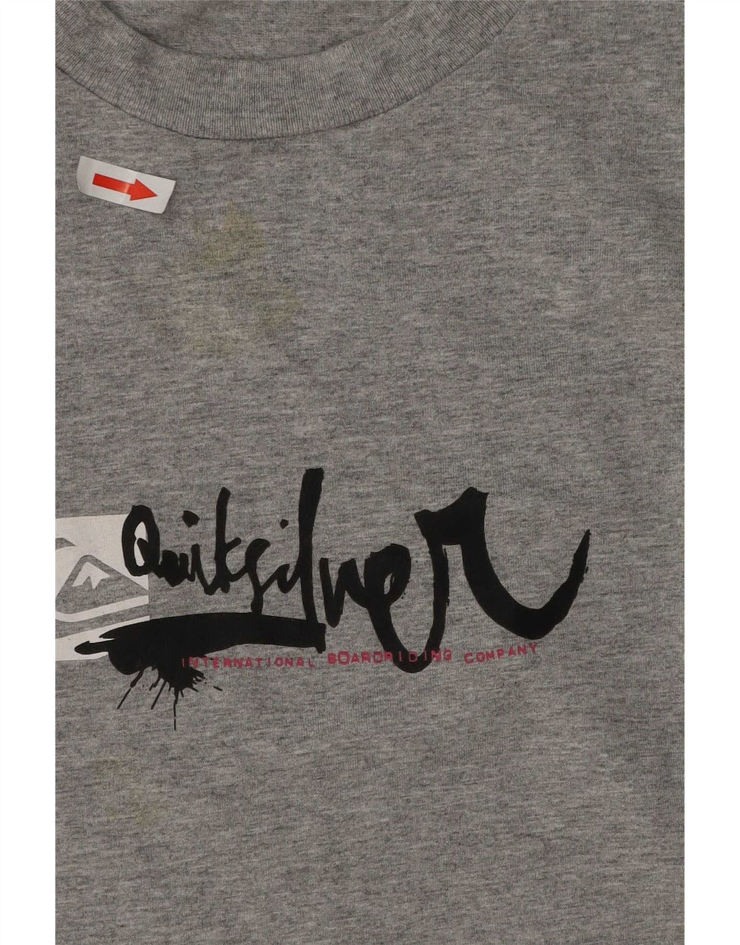 Quiksilver - Camiseta gráfica para hombre, talla grande, color gris