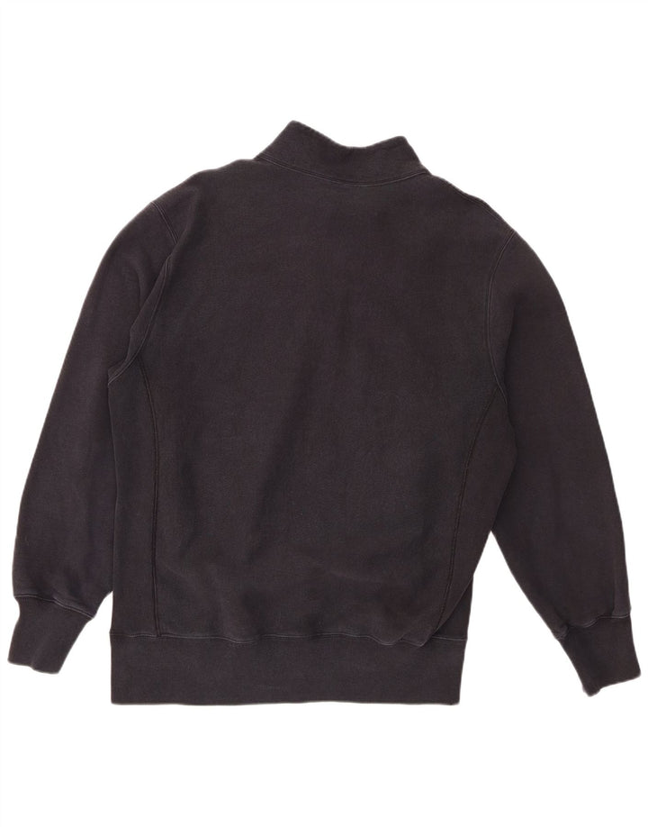 Champion Sudadera con cuello y cremallera para hombre, talla 2XL, algodón gris