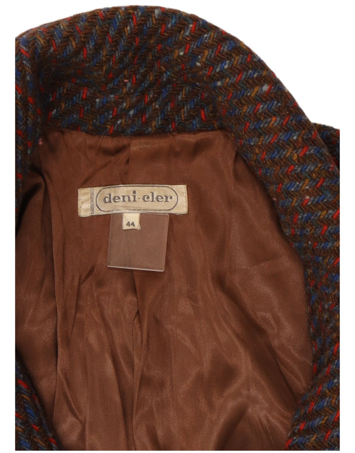 Abrigo vintage para mujer IT 44 Medio multicolor moteado