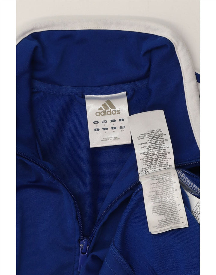 Adidas Hombre Chándal Top Jacket Small Azul Colorblock Poliéster