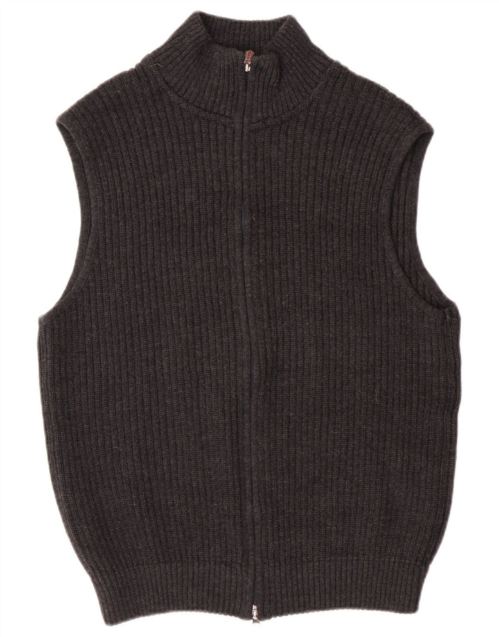 Bramante Cárdigan Hombre Lana Virgen Gris Medio