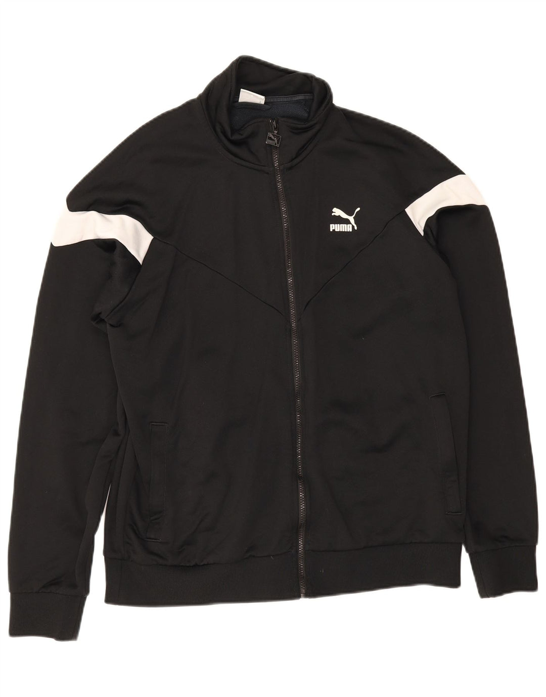 Puma Chaqueta de chándal para hombre, talla grande, color negro
