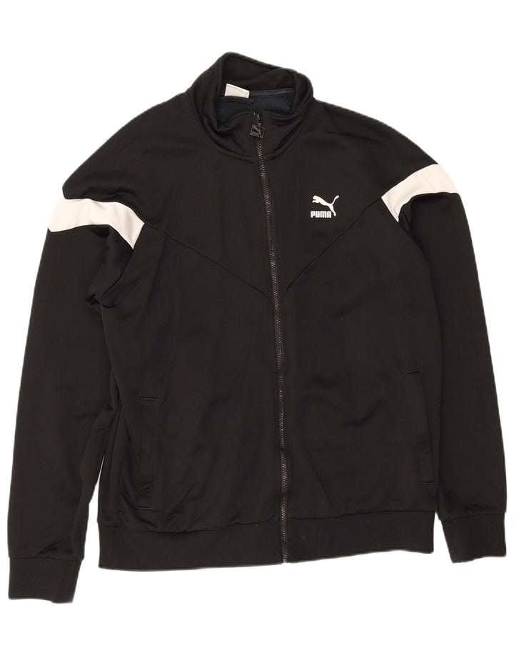 Puma Chaqueta de chándal para hombre, talla grande, color negro