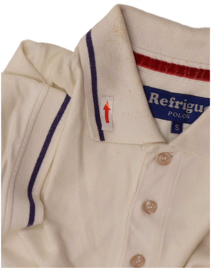 Refrigue Polo Hombre Pequeño Algodón Blanco