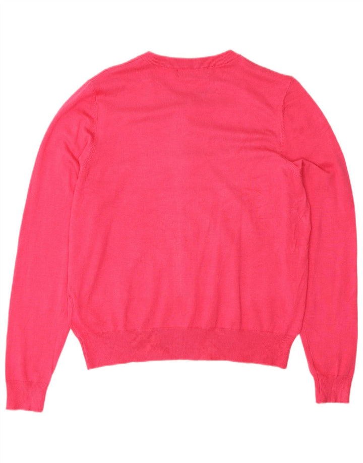 Marks & Spencer Suéter tipo cárdigan para mujer UK 46 Viscosa rosa grande