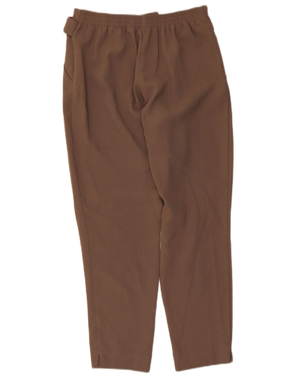 Topshop Pantalones casuales cónicos para mujer UK 10 Small W28 L27 Marrón Poliéster