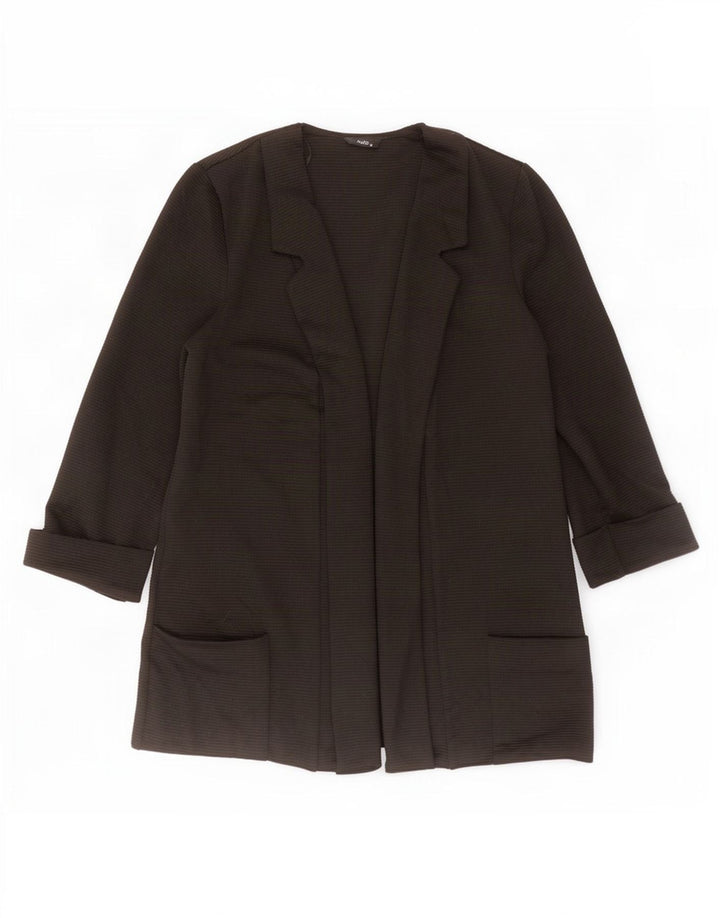 M&Co Cárdigan de manga 3/4 para mujer UK 44 Poliéster negro mediano