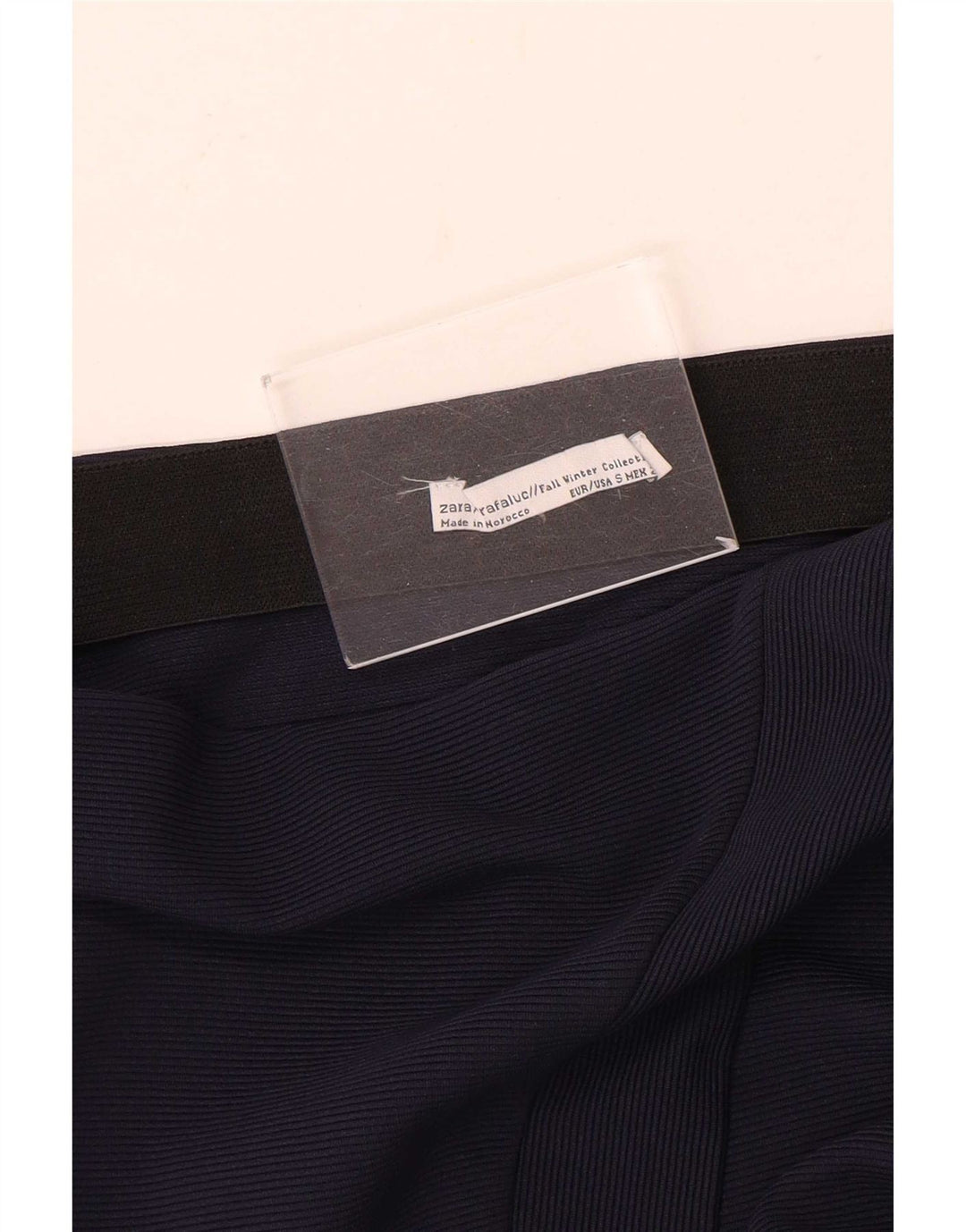 Zara Mujer Falda Lápiz Pequeña W26 Azul Marino