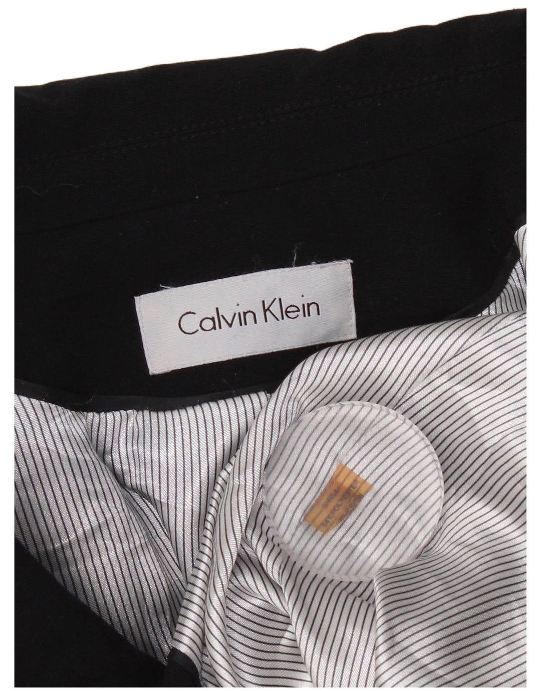 CALVIN KLEIN Chaqueta tipo blazer de 2 botones para mujer UK 44 Azul marino mediano