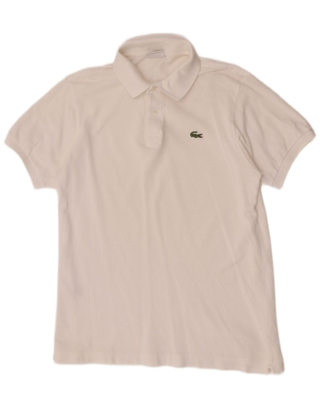 Polo Lacoste para hombre talla 4 mediano algodón blanco