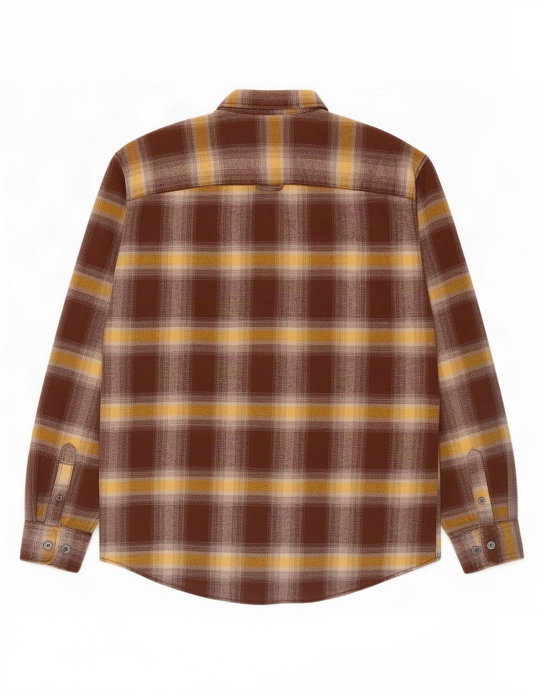 Jack & Jones Hombre Camisa De Franela De Algodón A Cuadros Marrón Medio