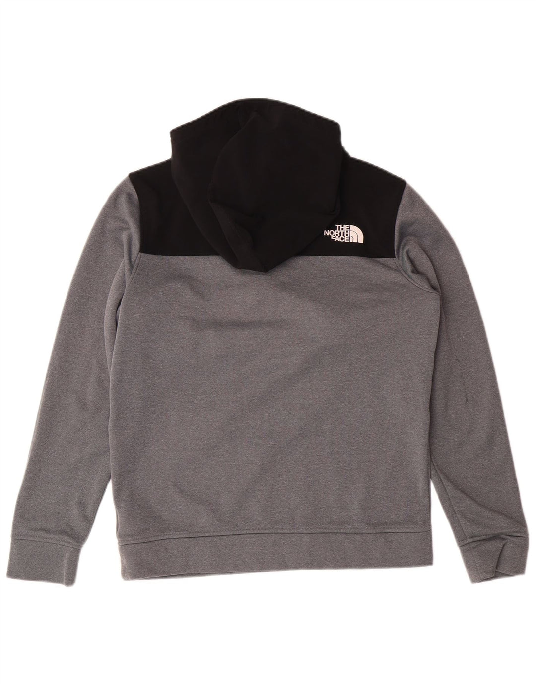 THE NORTH FACE Jersey con capucha y cuello con cremallera para niños 14-15 años XL Gris Colorblock