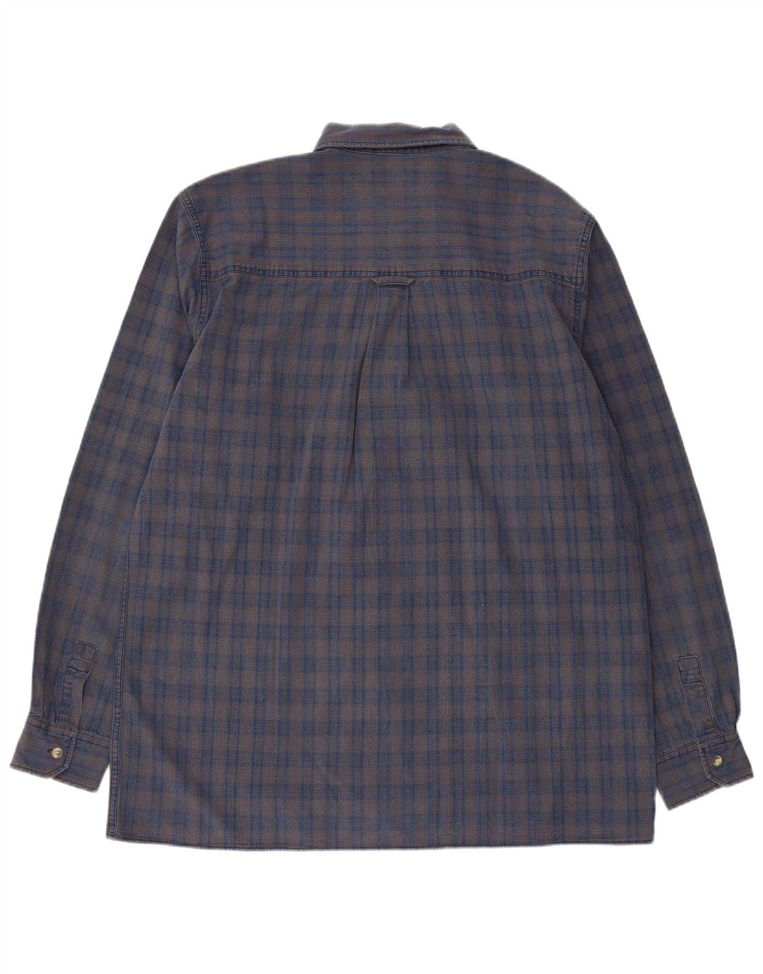Camisa de franela para hombre Lee XL de algodón a cuadros grises