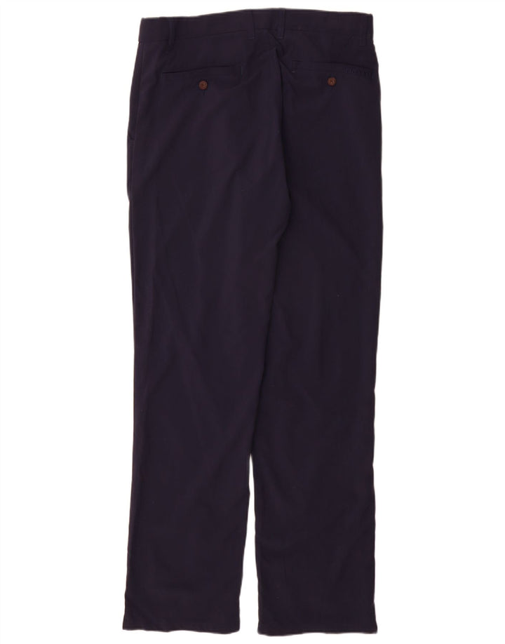 Rohan Hombre Pantalón Chino Recto De Corte Regular W34 L31 Poliamida Azul Marino