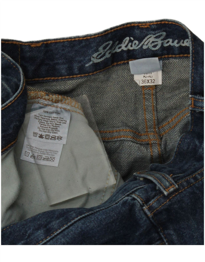 Eddie Bauer Vaqueros rectos para mujer W36 L32 Algodón azul