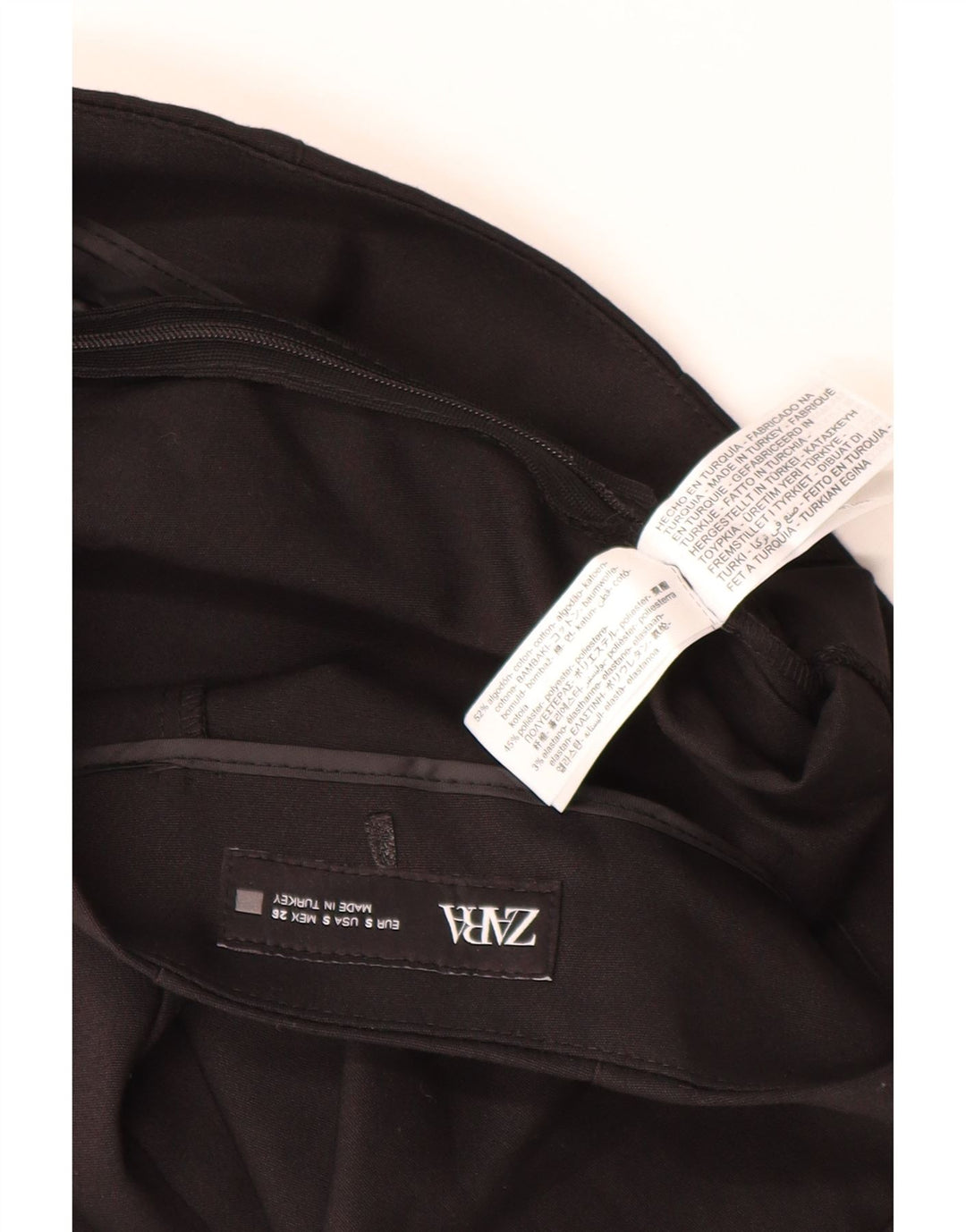 Zara Mujer Hot Pants Pequeño W26 Negro