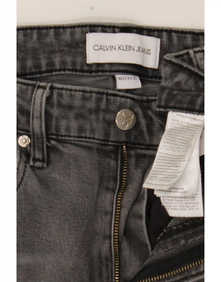 Calvin Klein Jeans ajustados para hombre W33 L32 Algodón gris