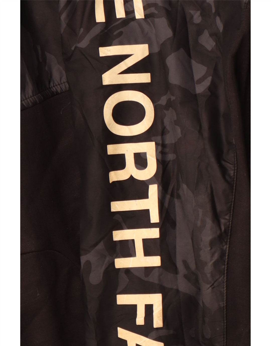 THE NORTH FACE Sudadera con capucha y cremallera gráfica para hombre, talla pequeña, deportiva negra