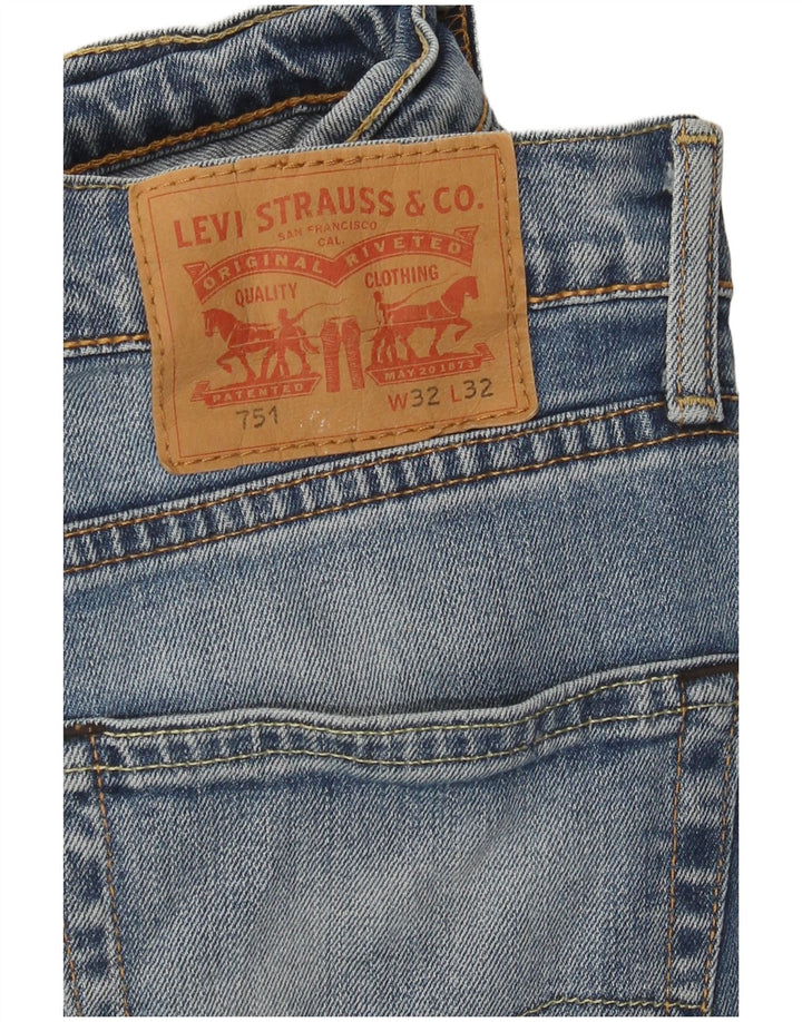 Levi's Hombre 751 Vaqueros Rectos W32 L32 Algodón Azul