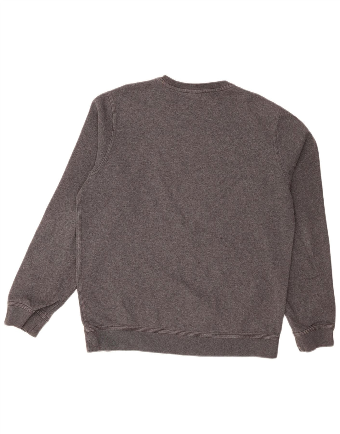 Nike Hombre Sudadera Jumper Grande Gris Algodón