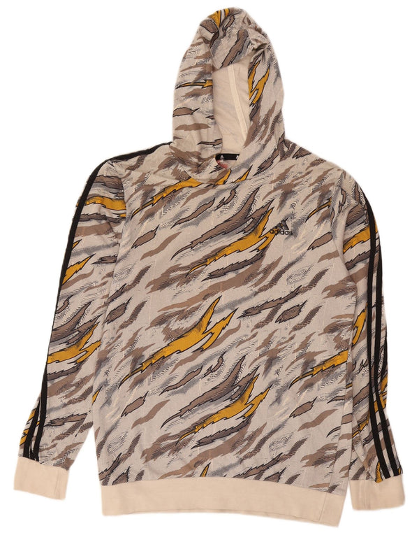 Adidas Hombre Sudadera Con Capucha Jumper Medium Multicolor Animal Print Algodón