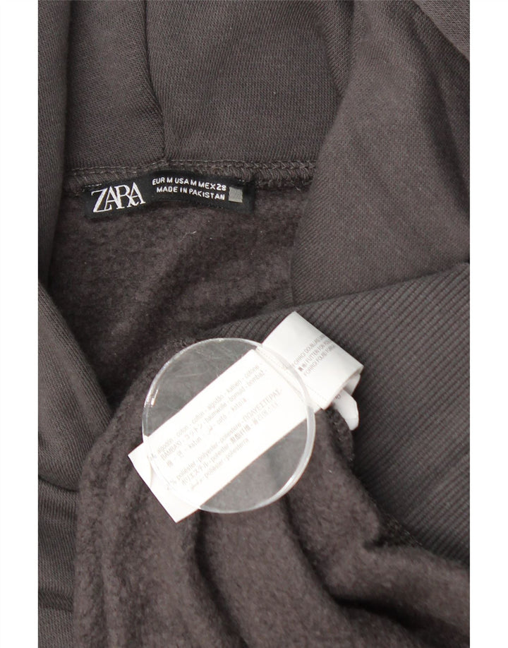 Zara Jersey con capucha extragrande para mujer UK 44 Algodón gris medio