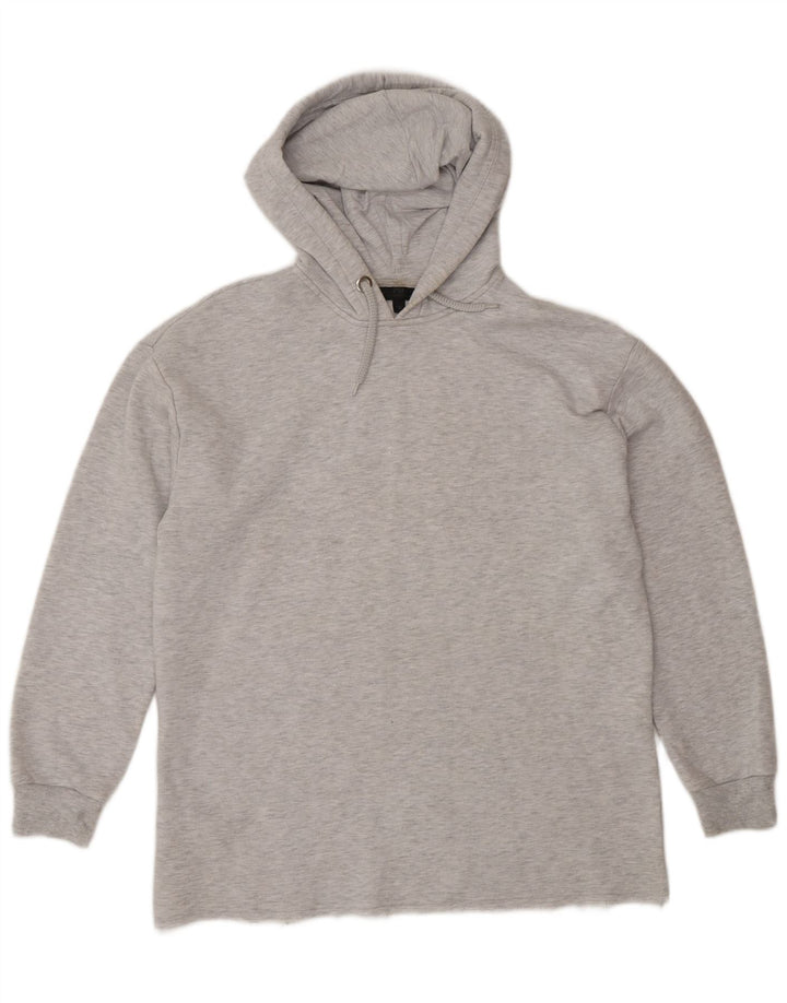 Topshop Jersey con capucha de gran tamaño para mujer, talla S, poliéster gris, Reino Unido 10