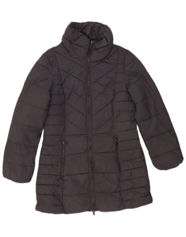 Marks & Spencer Abrigo acolchado para mujer UK 10 Small Gris Poliéster