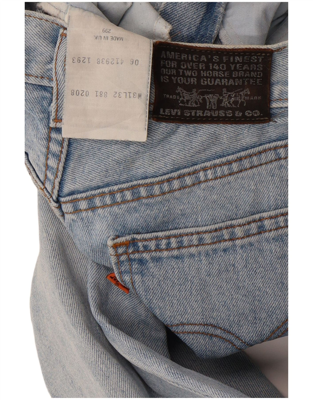 Vaqueros Levi's Mujer Tapered W31 L32 Algodón Azul