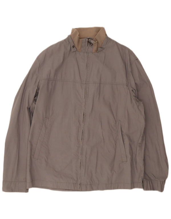 Marlboro Classics Mens Bomber Jacket EU 52 XL Grey Cotton