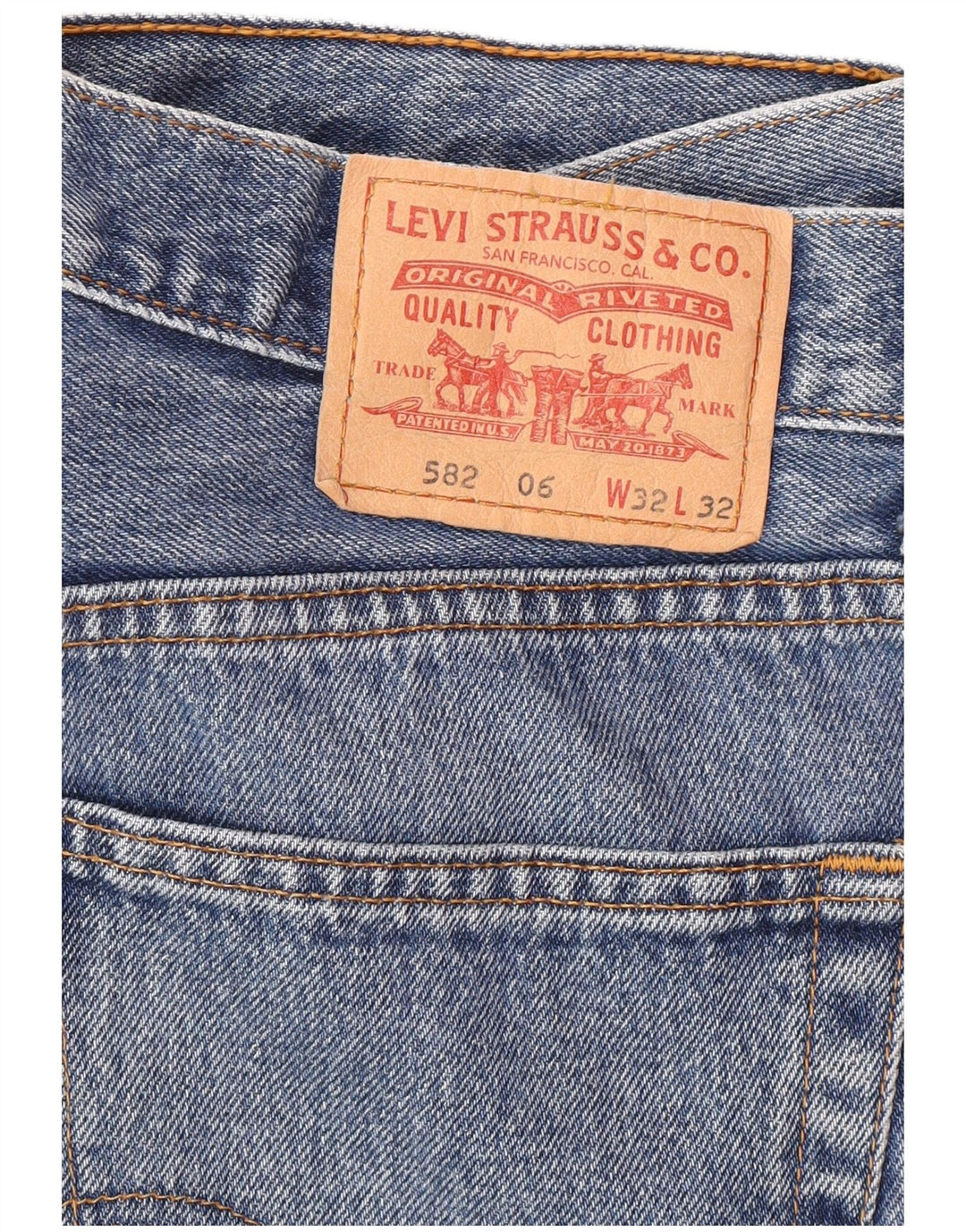 Levi's Jeans rectos 582 para hombre W32 L28 Algodón azul