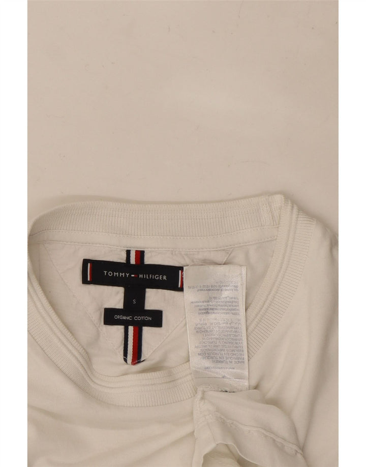 TOMMY HILFIGER Camiseta para mujer Top UK 10 Small White Cotton