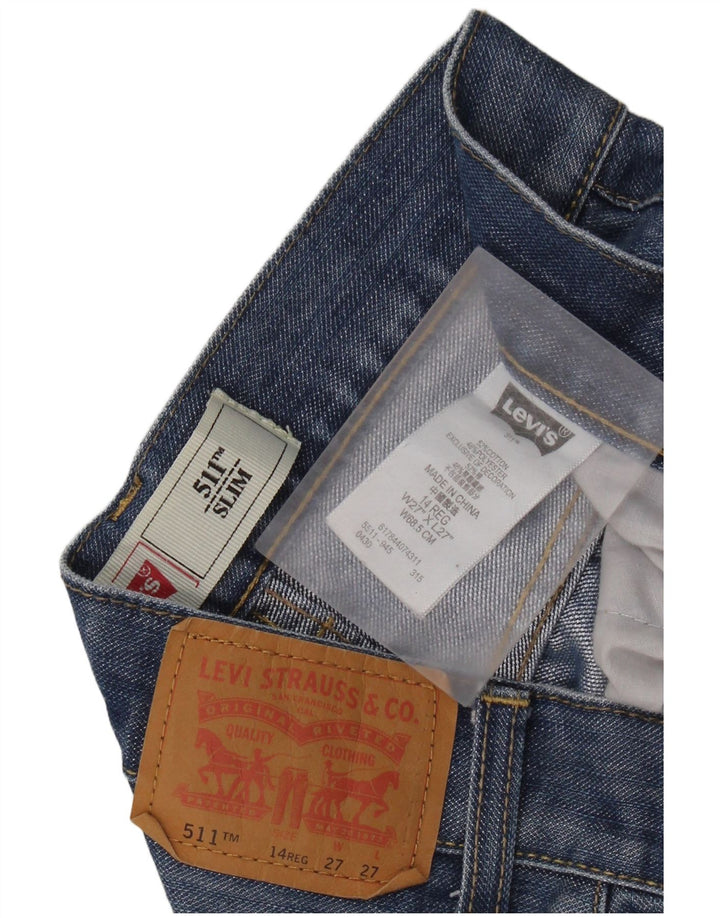 LEVI'S Jeans 511 Slim para niños 13-14 años W27 L27 Algodón azul