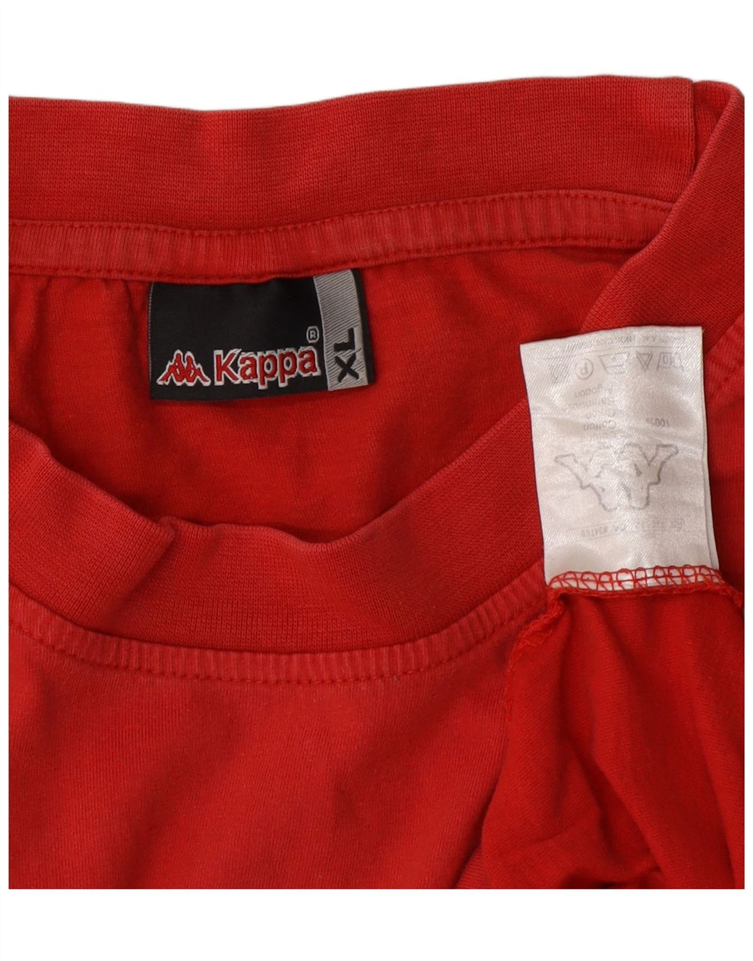 KAPPA Mens Graphic T-Shirt Top XL Red Cotton Vintage Kappa and Second-Hand Kappa from Messina Hembry 