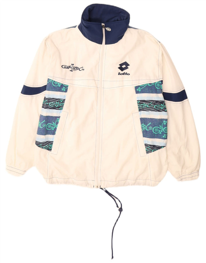Lotto Chaqueta Cortavientos Extragrande para Mujer UK 46 Large Color Blanco