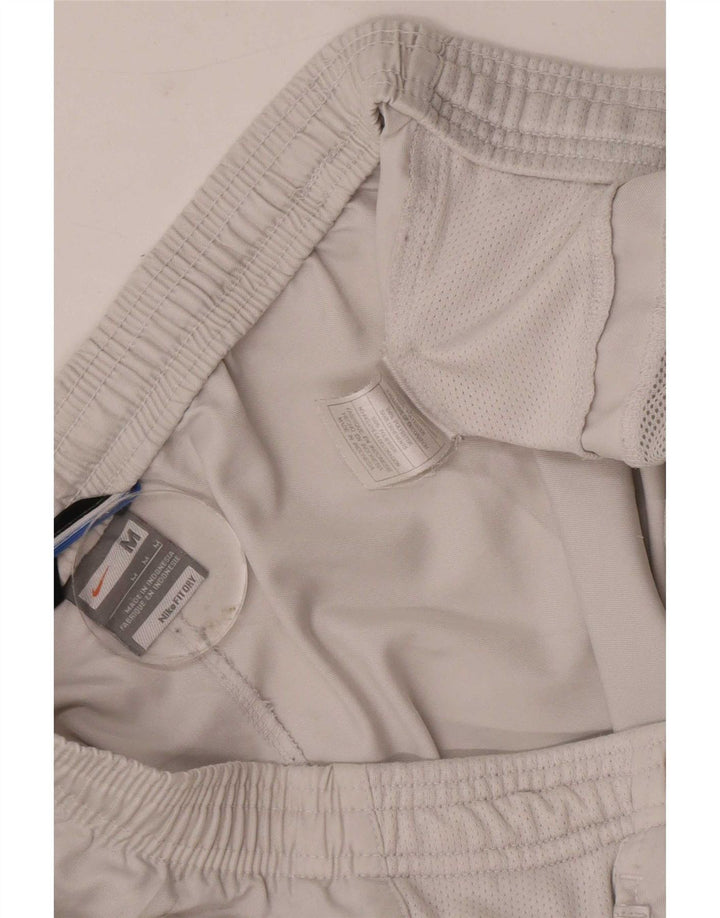 Pantalones cortos deportivos Nike para hombre poliéster blanco mediano