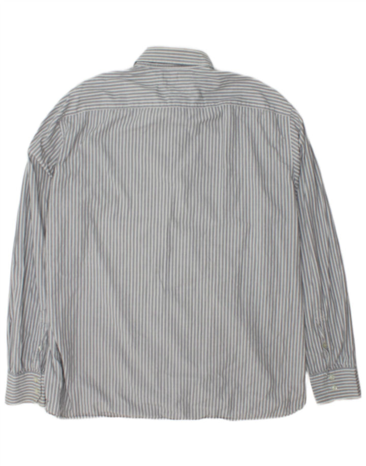 Tommy Hilfiger Camisa para hombre 2XL Algodón a rayas gris