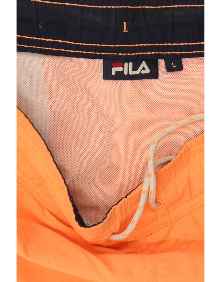 Fila Hombre Bañador Shorts Grande Naranja Poliéster