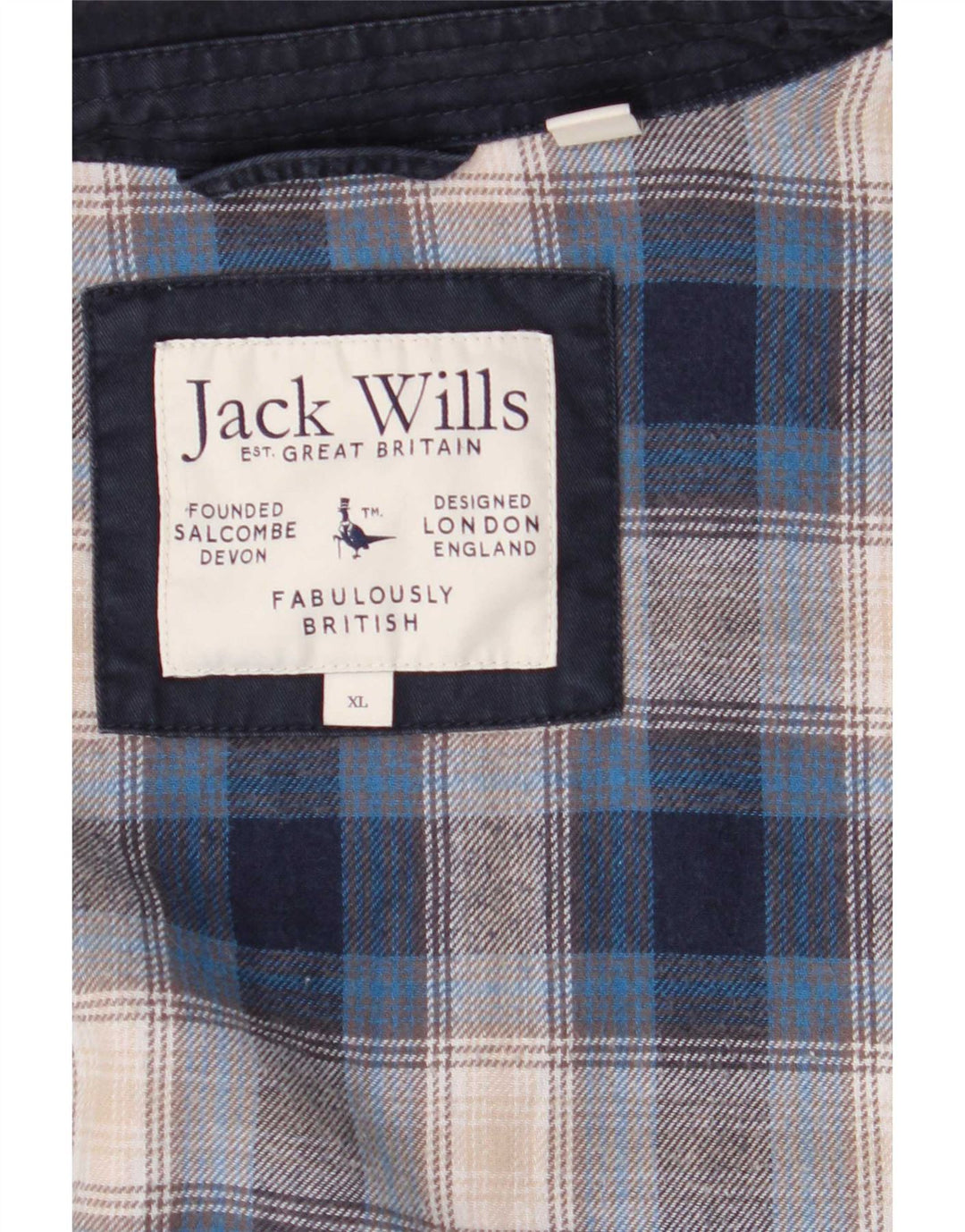 Jack Wills Chaqueta Bomber para Hombre UK 42 XL Azul Marino