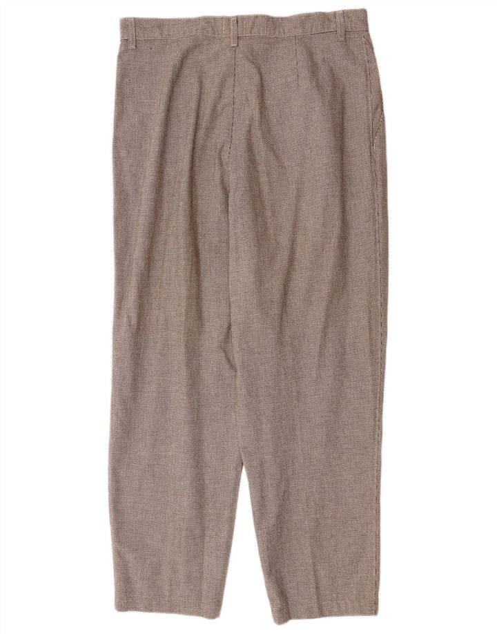 LEE Pantalones Chinos Pegged para Mujer US 18 2XL W36 L28 Marrón Pata de Gallo