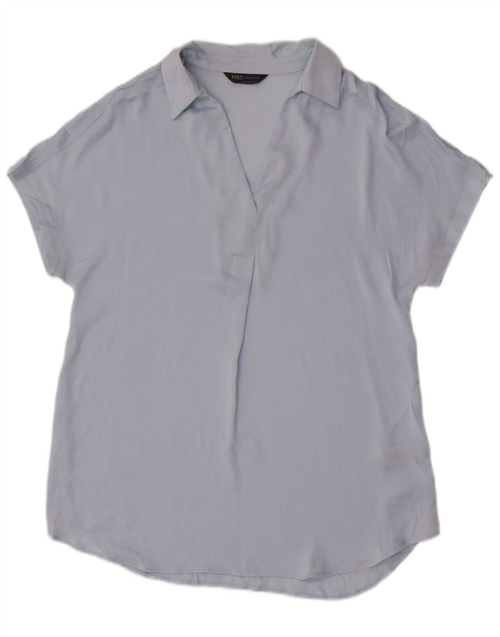 Marks & Spencer Top tipo túnica para mujer UK 8 Small Poliéster azul