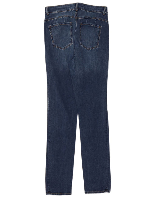 Marks & Spencer Jeans ajustados para mujer UK 10 Small W28 L30 Algodón azul
