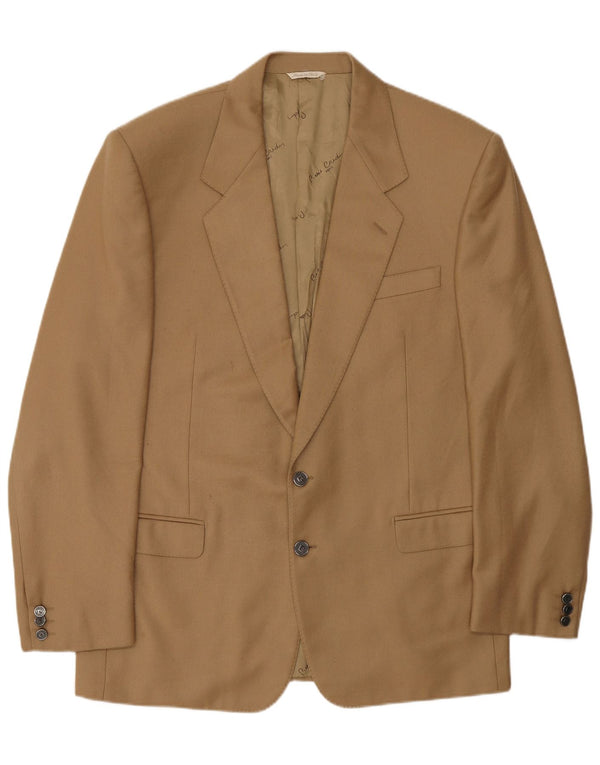 PIERRE CARDIN Chaqueta tipo blazer de 2 botones para hombre UK 40 Large Beige