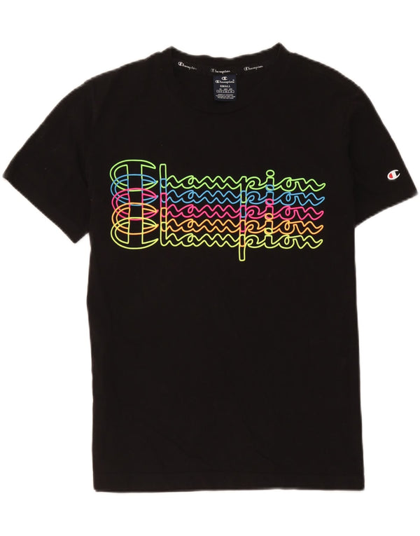 Champion Camiseta Gráfica para Hombre Top Pequeño Negro