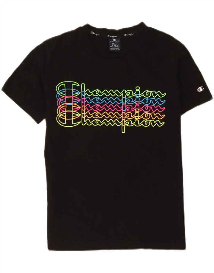 Champion Camiseta Gráfica para Hombre Top Pequeño Negro