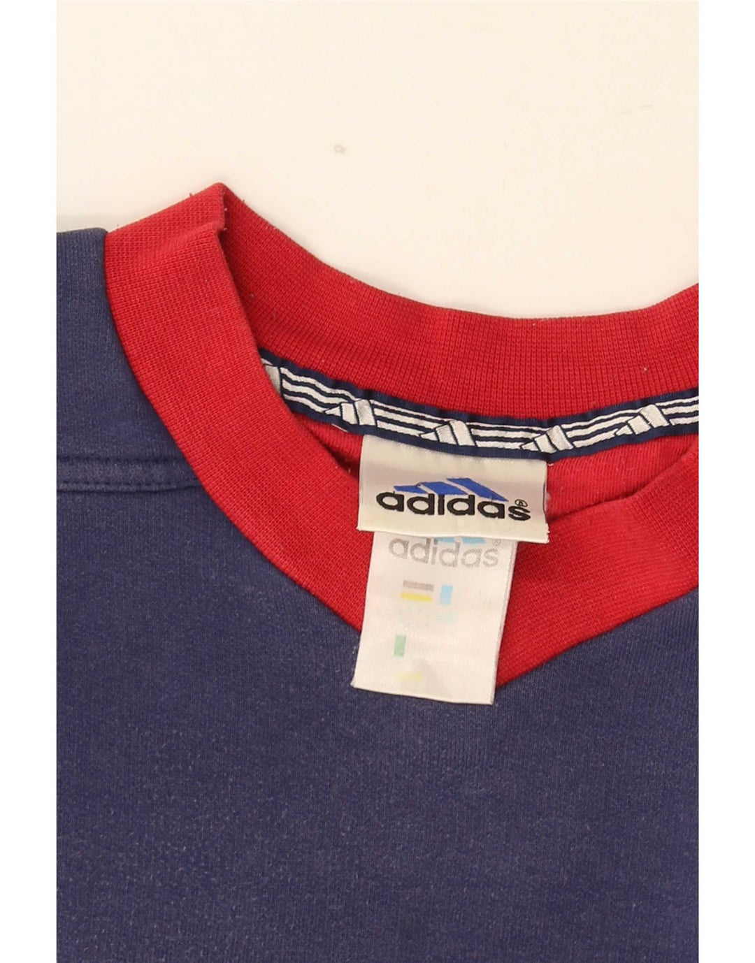 Adidas Hombre Sudadera Jumper Medium Azul Marino Colorblock