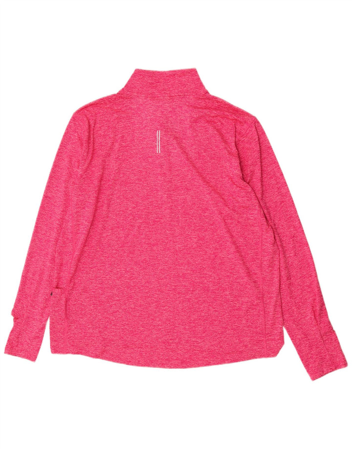Nike Dri Fit - Chándal para correr con cremallera y cuello para hombre, talla XL, color rosa