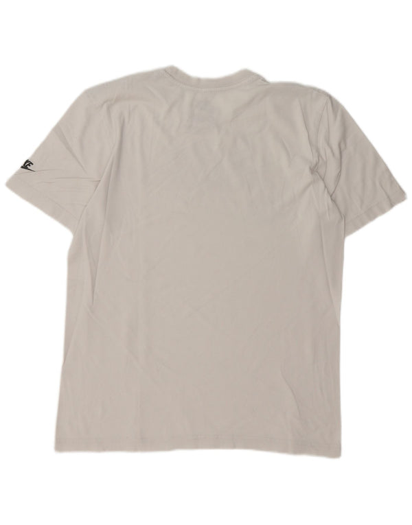 Nike Camiseta con gráfico de corte regular para hombre, talla mediana, blanco
