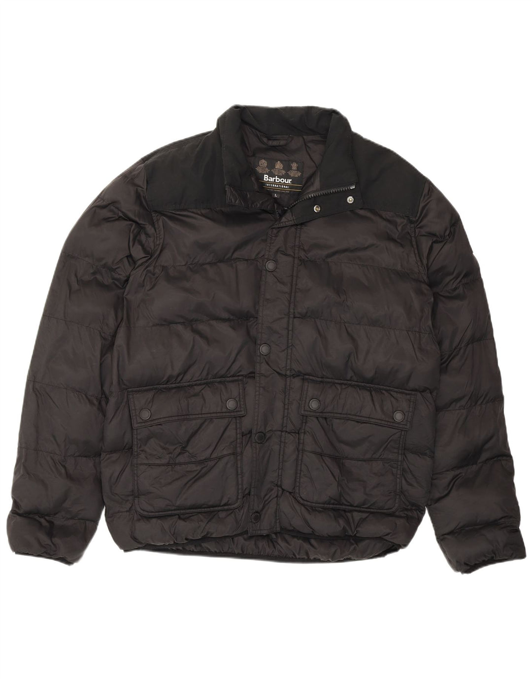 Barbour Chaqueta acolchada para hombre UK 40 Large Poliamida negra